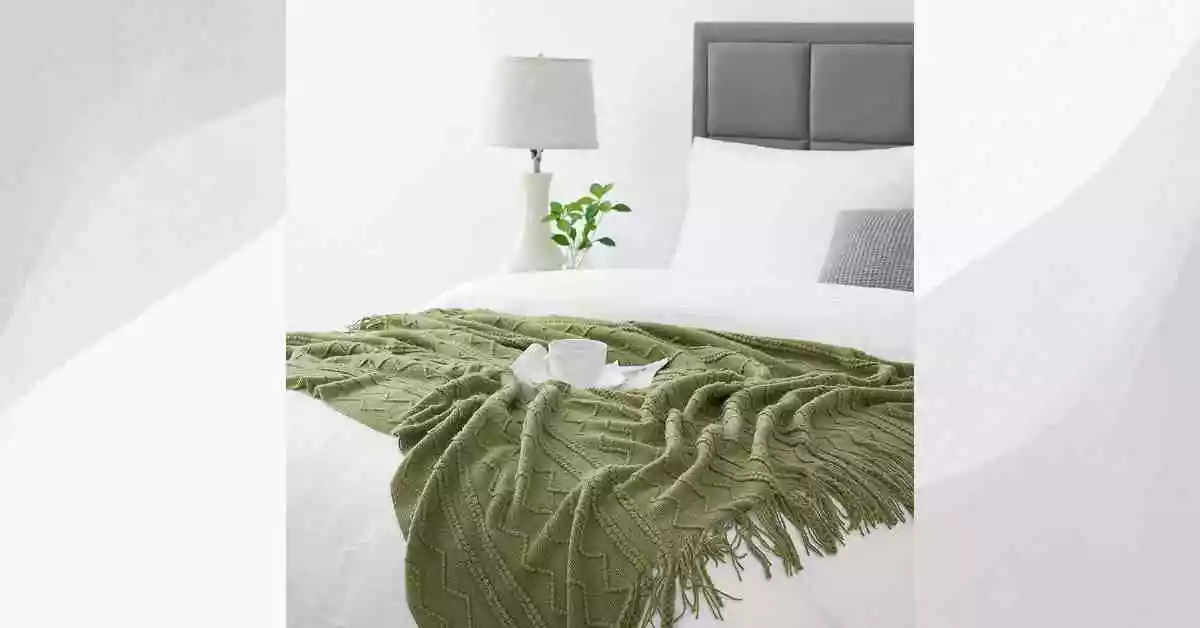 Bourina Knitted Throw Blanket Best Blankets For Living Room