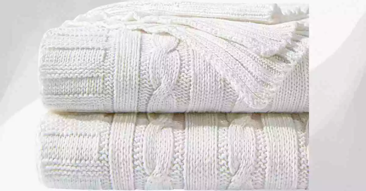NTBAY Cotton Cable Knit Throw Blanket Best Blankets For Living Room