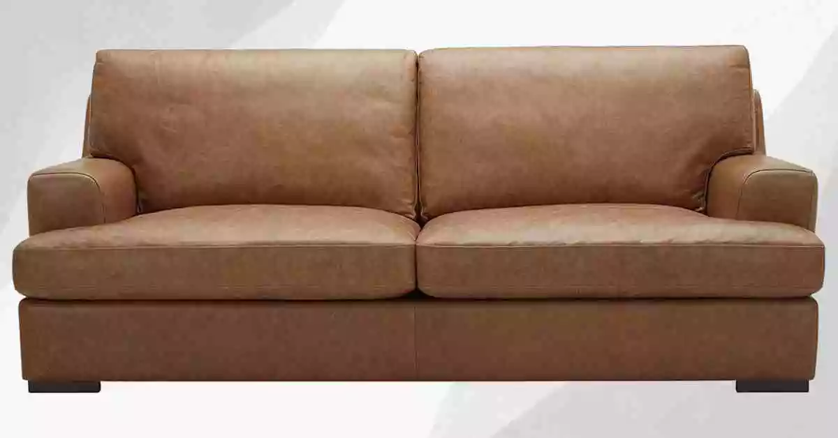 Stone & Beam Charles Classic Oversized Leather Sofa Most Durable Couches For Families