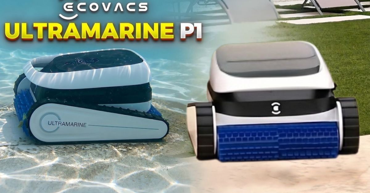 Ecovacs Ultramarine P1 robotic pool cleaner in a swimming pool - 2026 review