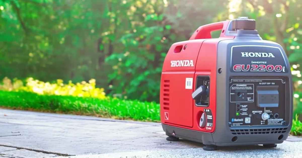 Honda EU2200i generator on white background showing compact design and control panel